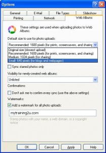 Picasa Options