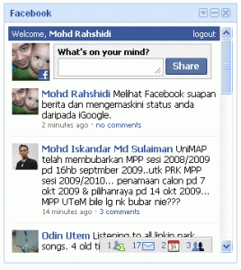 Suapan berita facebook